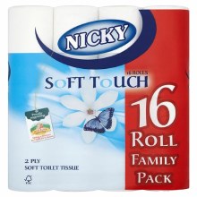 Nicky Toilet Rolls Pack 16