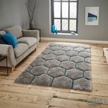 Noble House Rug NH30782 Grey / Blue 120x170cm