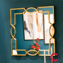Odessa Square Wall Mirror Gold 80cm Odessa Square Wall Mirror Gold 80cm