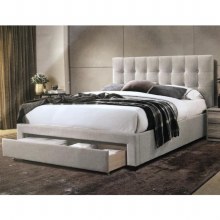 Olivia 4ft6 Double Velvet Bed Frame with Drawer Olivia 4ft6 Double Velvet Bed Frame with Drawer