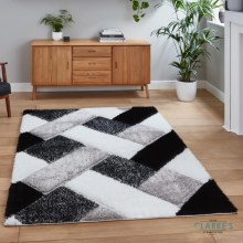 Olympia 2239 Black/White Rug 120 x 170cm