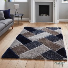 Olympia 2239 Grey/Navy Rug 120 x 170cm