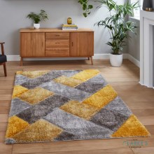 Olympia 2239 Grey/Yellow Rug 120 x 170cm