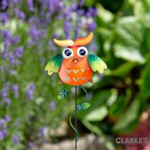 Owlet - Stake Garden Decoration Orange