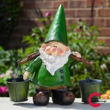 Pail Wilf Garden Gnome Decoration