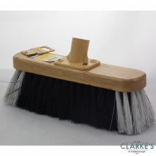 Premier Black/White Broom with Handle 11"