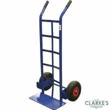 Premier Sack Truck with Pump Wheels Blue