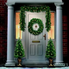 Premier LED Pre-Lit Christmas 4 Piece Door Set with Timer