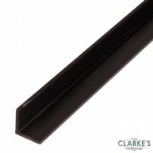 PVC Angle Profile Black 20mm/1m