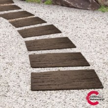 Railroad Tile Garden Path Stepping Stone Brown