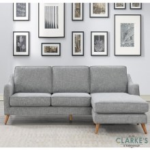 Robyn Corner Sofa Reversible Chaise Grey