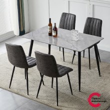 Roma Dining Set - Sintered Stone Top Table and 4 Chairs