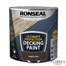 Ronseal Ultimate Protection Decking Paint English Oak 2.5 Litre