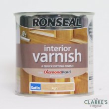Ronseal Diamond Hard Interior Varnish Satin Ash 250 ml