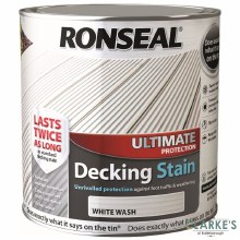 Ronseal Ultimate Protection Decking Stain White Wash 2.5 Litre