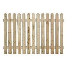 Round Top Picket Fence Panel 1.8 x 1.2m Round Top Picket Fence Panel 1.8 x 1.2m
