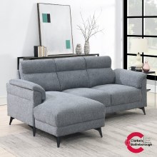 Roxy Left Hand Facing Corner Sofa Grey