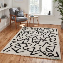 Royal Nomadic A637 White/Black Rug 120 x 170cm