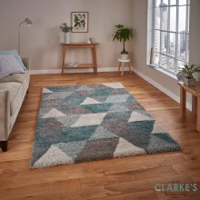 Royal Nomadic 7611 Grey / Teal Rug 120 x 170cm