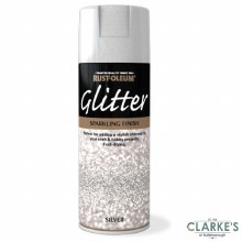 Rust-Oleum Glitter Spray Paint Silver 400 ml