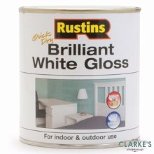 Rustins Quick Dry Brilliant White Gloss Paint 500 ml