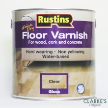 Rustins Quick Dry Floor Varnish Clear Gloss 2.5 Litre