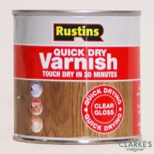 Rustins Quick Dry Clear Varnish Gloss 1 Litre