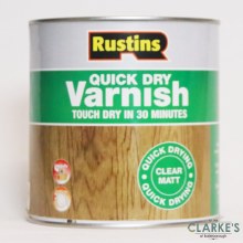 Rustins Quick Dry Clear Varnish Matt 1 Litre