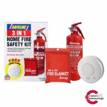 Safeline 3 in 1 Home Fire Safety Kit
