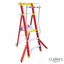 Safeline Step Fibreglass Ladder with Safety Rails