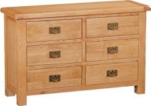 Salisbury Oak 6 Drawer Chest