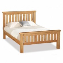 Salisbury Oak slatted 5ft bed frame