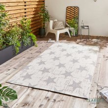 Santa Monica 48648 Outdoor Rug Cream/Grey 120 x 170cm