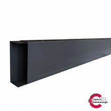 Satus Fence Single Plinth Pack of 2 Anthracite Grey 1800x150x48mm