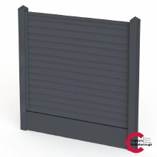 Satus Fence Standard Bullet Nose Panel Pack Anthracite Grey