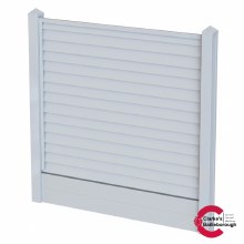 Satus Fence Standard Bullet Nose Panel Pack Goosewing Grey