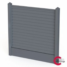 Satus Fence Standard Bullet Nose Panel Pack Merlin Grey