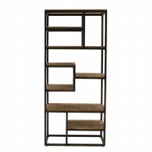 Savannah Industrial Style Slim Bookcase