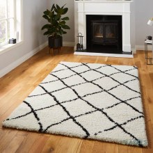 Scandi Berber G257 White/Black Rug 120 x 170cm