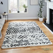 Scandi Berber G271 White/Black Rug 120 x 170cm