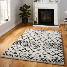 Scandi Berber G272 White/Black Rug 120 x 170cm