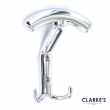 Chrome Modern Hat & Coat Hook 140mm