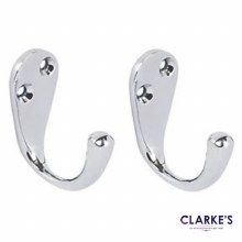 Chrome Coat Hooks 50mm