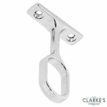 Securit Chrome Oval Centre Bracket 30mm