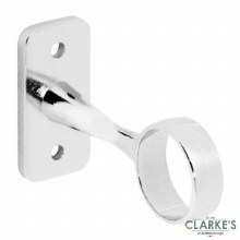 Securit Chrome Centre Bracket 19mm Pack of 2