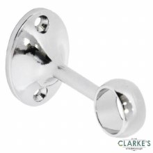 Securit Chrome Towel Rail Centre Bracket 19mm