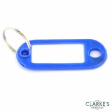 Securit Key Rings with Tabs Assorted Colours Pack of 4