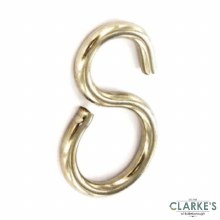 Securit Brass S Shape Connecting Hooks Pack of 4