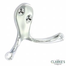 Securit Chrome Double Robe Hook