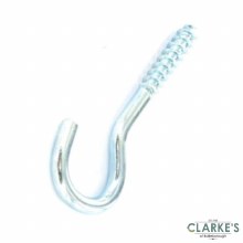 Securit Screw Hooks 100mm Pack of 2